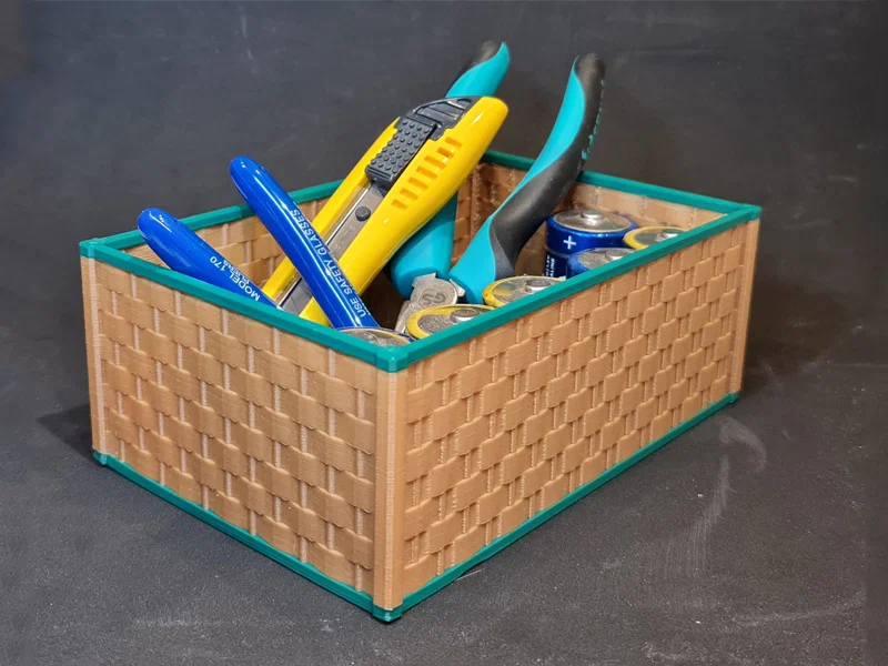 Woven Box – Hộp hoạ tiết đan - Image 1