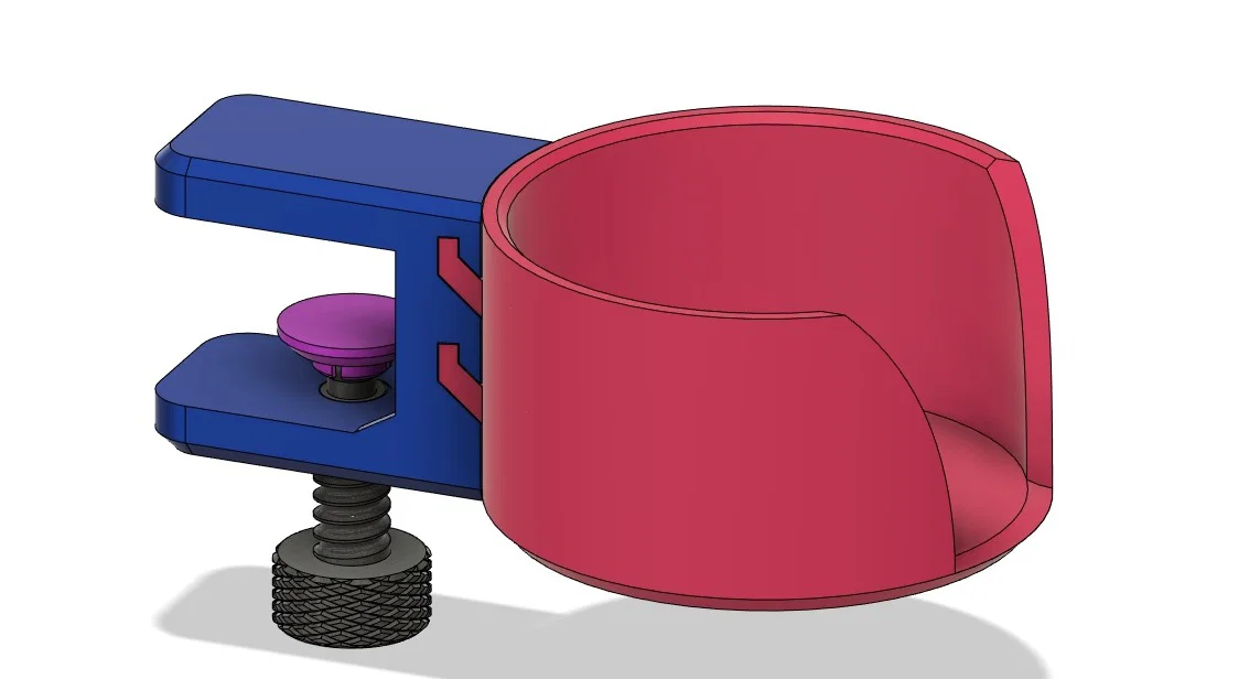 Cup Holder Clamp 3 (NO SUPPORTS) – Kẹp bàn giữ ly (không cần supports) - Image 1