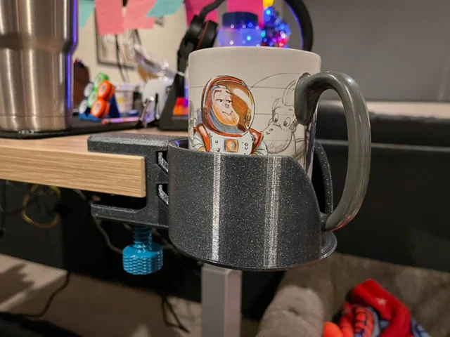 Cup Holder Clamp 3 (NO SUPPORTS) – Kẹp bàn giữ ly (không cần supports) - Image 4