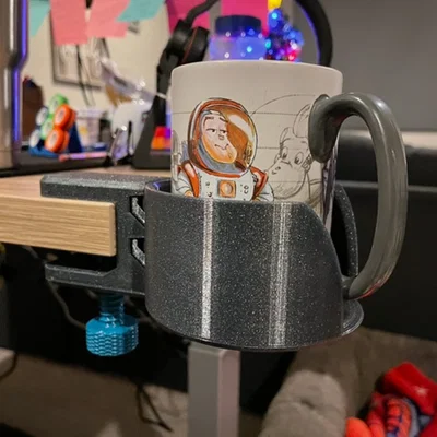 Cup Holder Clamp 3 (NO SUPPORTS) – Kẹp bàn giữ ly (không cần supports)