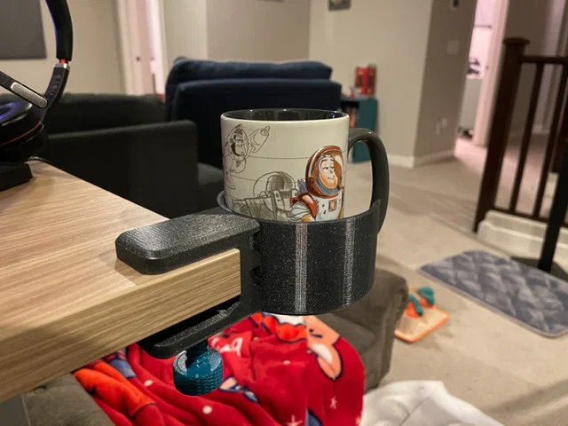 Cup Holder Clamp 3 (NO SUPPORTS) – Kẹp bàn giữ ly (không cần supports) - Image 6