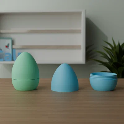 Mô hình quả trứng Phục sinh có nắp vặn độc đáo - In 3D dễ dàng
