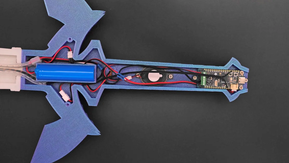 Master Sword RP2040 – Kiếm Master dùng Feather RP2040 PropMaker - Image 2