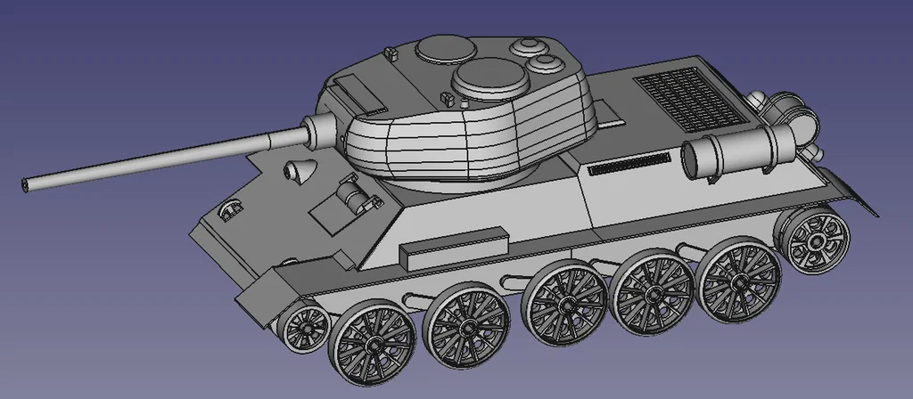 Another T34 Tank - 1/20 scale (Xe tăng T34 tỉ lệ 1/20) - Image 4