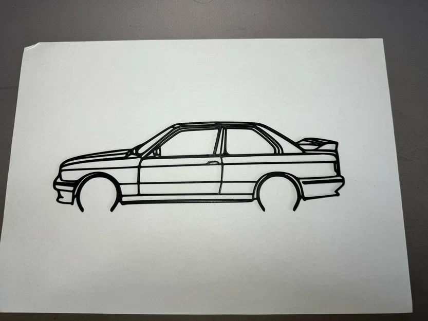 Mô hình trang trí treo tường BMW M3 E30 coupe siêu chất - Image 1