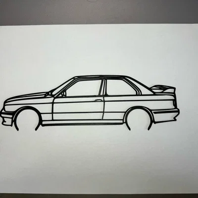 Mô hình trang trí treo tường BMW M3 E30 coupe siêu chất