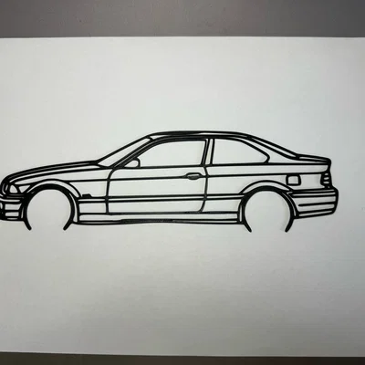 Mô hình trang trí treo tường xe hơi BMW M3 E36 cực chất