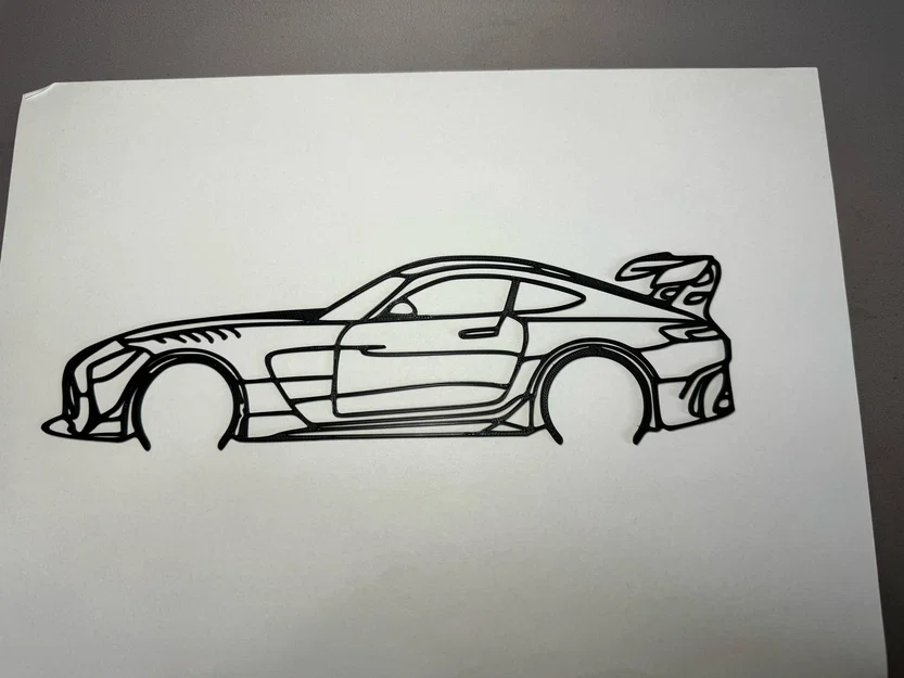 Mô hình trang trí treo tường xe Mercedes-Benz AMG GTR in 3D - Image 1