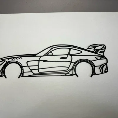 Mô hình trang trí treo tường xe Mercedes-Benz AMG GTR in 3D