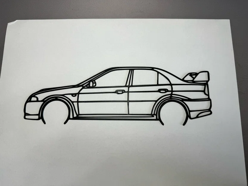 Mô hình nghệ thuật 3D treo tường Mitsubishi Lancer EVO 6 - Image 1