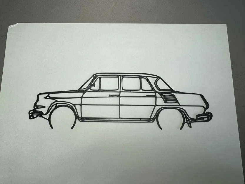 Mô hình trang trí 3D Škoda 1000 MB phong cách tối giản độc đáo - Image 1