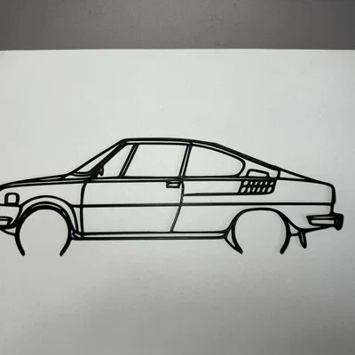 Mô hình trang trí xe cổ Škoda 110 R thiết kế tối giản