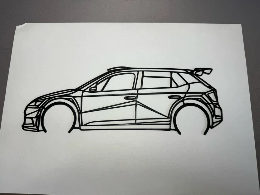 Mô hình trang trí Škoda Fabia R5 3D - Thiết kế khung viền tinh tế - Image 1
