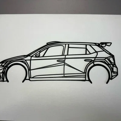 Mô hình trang trí Škoda Fabia R5 3D - Thiết kế khung viền tinh tế