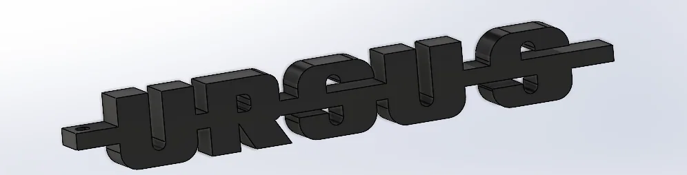Móc khóa in 3D logo URSUS độc đáo - File in STL - Image 1