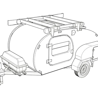 Tiny House on Wheels (Kit Card) – Nhà mini trên bánh xe dạng kit card