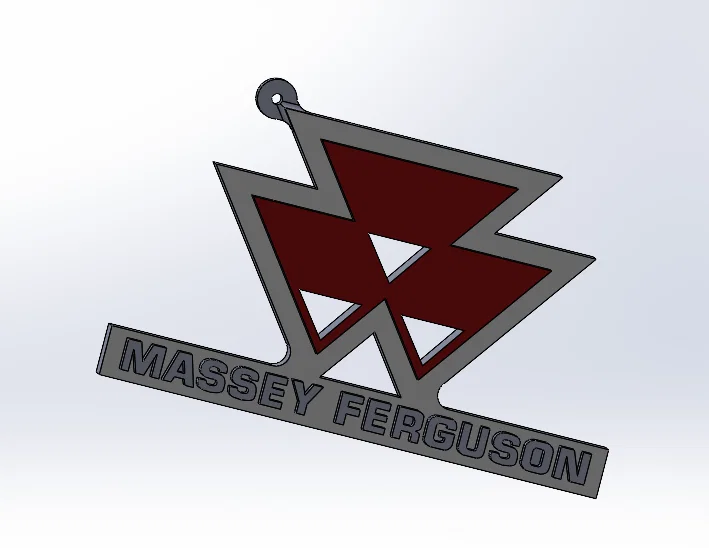 Móc khóa Massey Ferguson - Mô hình in 3D độc đáo - Image 1