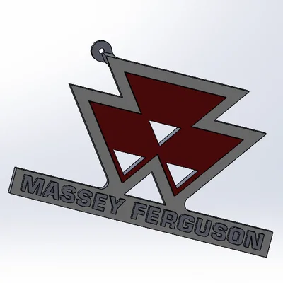 Móc khóa Massey Ferguson - Mô hình in 3D độc đáo