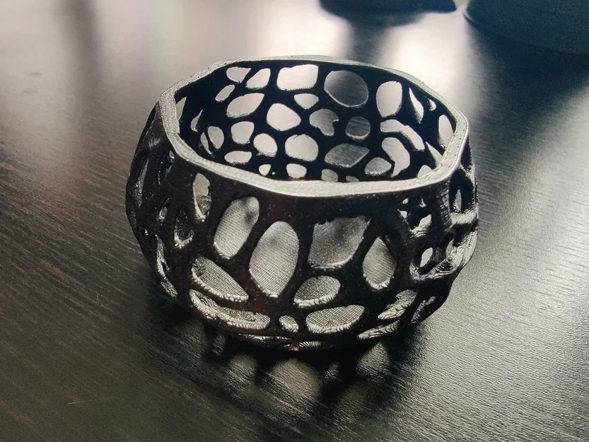 Hũ đựng nến Tealight thiết kế Voronoi trang trí độc đáo - Image 1
