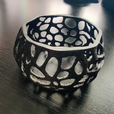 Hũ đựng nến Tealight thiết kế Voronoi trang trí độc đáo