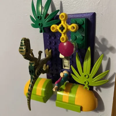 Ốp công tắc đèn tương thích Lego (Lego Compatible Light Switch Cover)