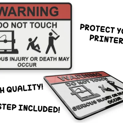 Bảng Cảnh Báo “Không Được Chạm Vào”