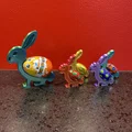 Mô hình in 3D giá đỡ trứng Kinder hình chú thỏ Phục Sinh - Thumbnail 1