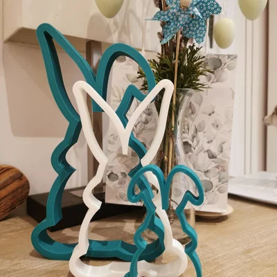 Thỏ Phục Sinh (Easter Bunny) trang trí tối giản
