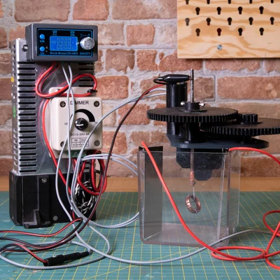 Thiết bị xoay để electroplating (mạ điện) mô hình