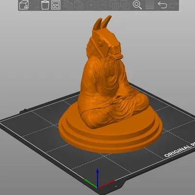 Mô hình tượng Phật Llama Fortnite độc đáo để bàn in 3D