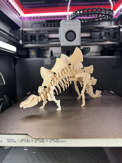 Thẻ Kit Card Xếp Hình 3D Stegosaurus - Image 1
