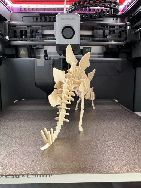 Thẻ Kit Card Xếp Hình 3D Stegosaurus - Image 4
