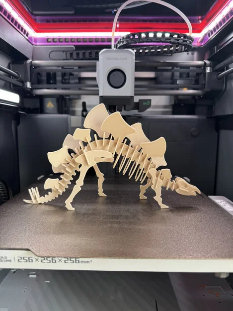 Thẻ Kit Card Xếp Hình 3D Stegosaurus - Image 5