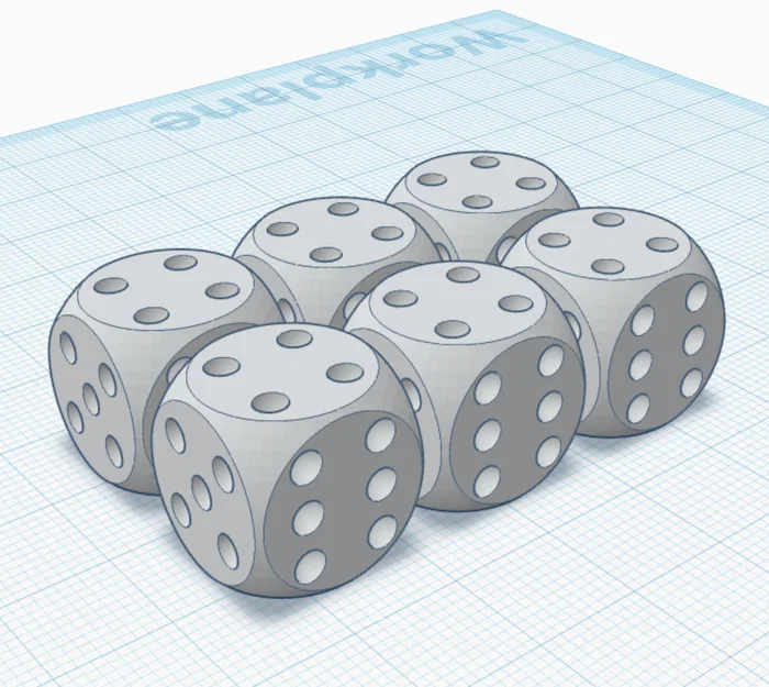 Mô hình xúc xắc 3D (dice) cổ điển - Dễ in, bền bỉ và đẹp mắt - Image 1