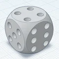 Mô hình xúc xắc 3D (dice) cổ điển - Dễ in, bền bỉ và đẹp mắt - Thumbnail 2