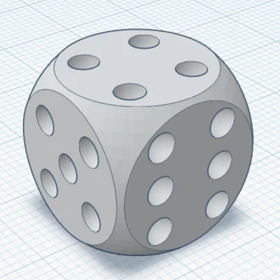 Mô hình xúc xắc 3D (dice) cổ điển - Dễ in, bền bỉ và đẹp mắt