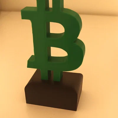 Mô hình tượng Bitcoin 3D đẹp mắt, dễ in cho bàn làm việc