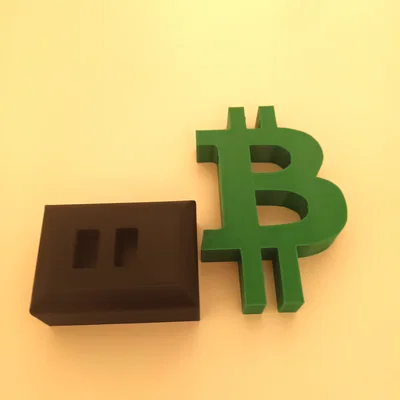 Mô hình tượng Bitcoin 3D đẹp mắt, dễ in cho bàn làm việc