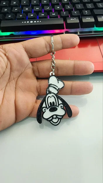 Móc khóa Goofy in 3D dễ thương - Hướng dẫn in chi tiết - Image 1