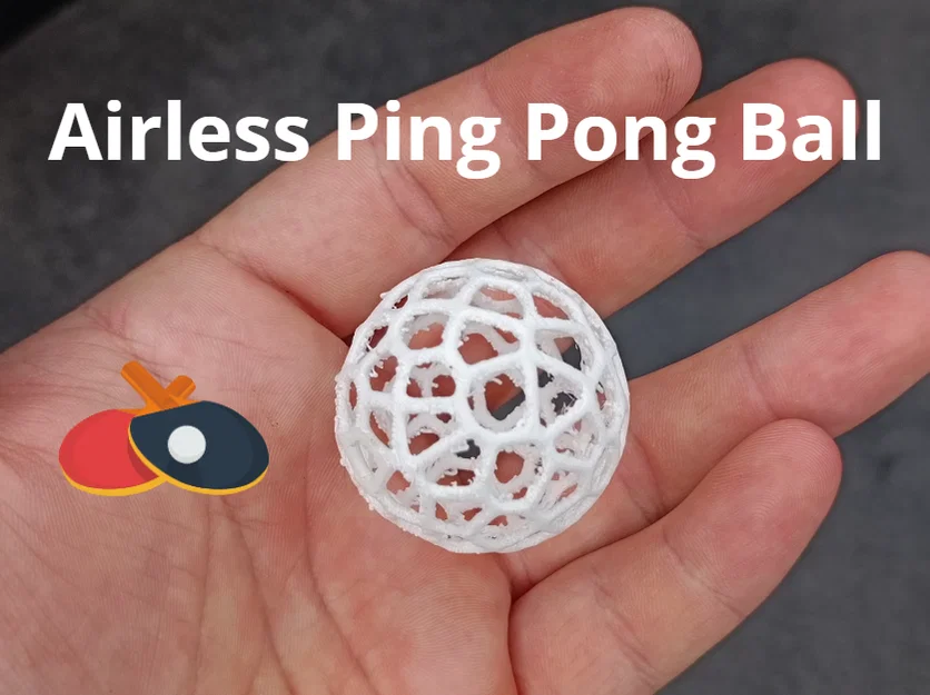 Mô hình Airless Ping Pong Ball thiết kế Voronoi ấn tượng - Image 1