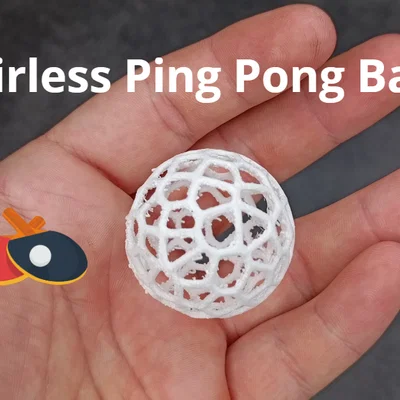 Mô hình Airless Ping Pong Ball thiết kế Voronoi ấn tượng