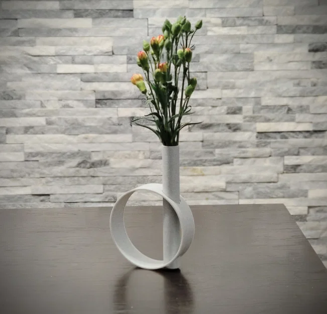 Bình hoa vòng tròn hiện đại (Modern circle vase) - Image 1