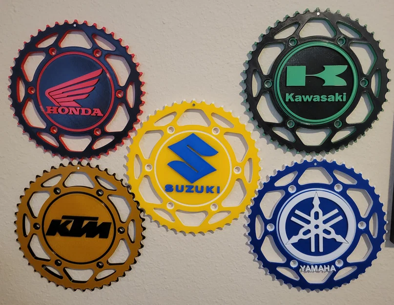 Móc treo tường dạng sprocket cho Suzuki, Honda, Kawasaki, KTM & Yamaha - Image 1