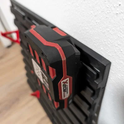 Giá treo pin Parkside 20V cho tấm bảng treo tường tiện dụng