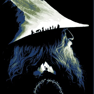 Hueforge - Chúa Tể Những Chiếc Nhẫn - Gandalf Mũ Núi