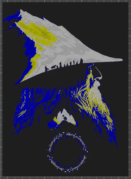 Hueforge - Chúa Tể Những Chiếc Nhẫn - Gandalf Mũ Núi - Image 2