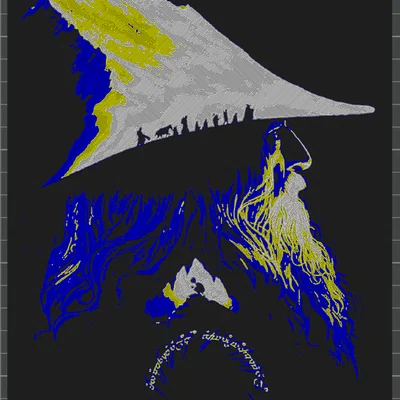 Hueforge - Chúa Tể Những Chiếc Nhẫn - Gandalf Mũ Núi