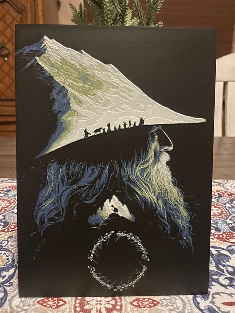 Hueforge - Chúa Tể Những Chiếc Nhẫn - Gandalf Mũ Núi - Image 3