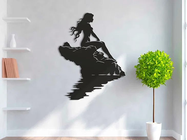 Mô hình trang trí tường Assol - Nàng tiên cá 3D nghệ thuật - Image 1