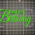 Mẫu in 3D phụ kiện cắm trang trí bánh sinh nhật Happy Birthday - Thumbnail 2